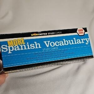 More Spanish Vocabulary Study Cards - Blue